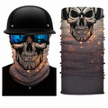Rafael | Gezichtssjaal met skull print en gradient design