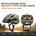 Milan | Fietshelm met magnetisch vizier en LED-verlichting