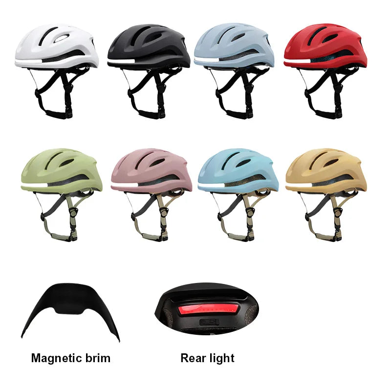 Milan | Fietshelm met magnetisch vizier en LED-verlichting