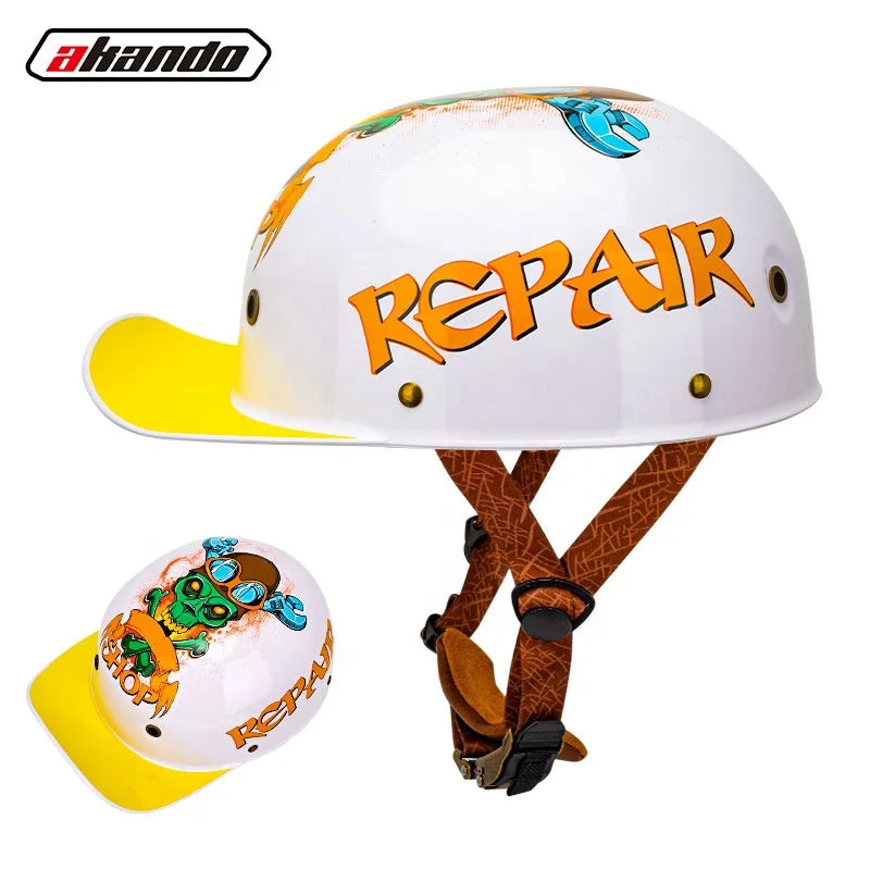 Mason | Fatbike helm met klep en speelse print
