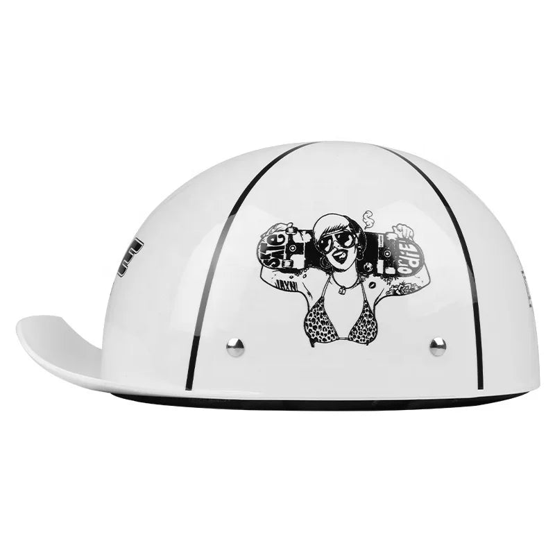 Dex | Fatbike helm met klep en vintage lettering