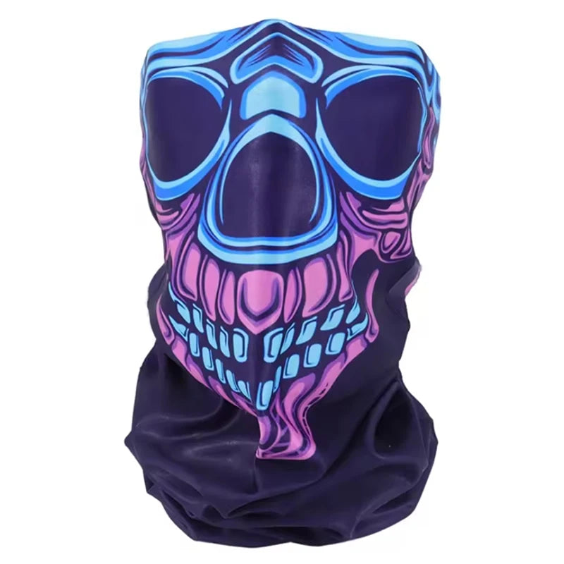 Alien | Gezichtssjaal met neon skull print