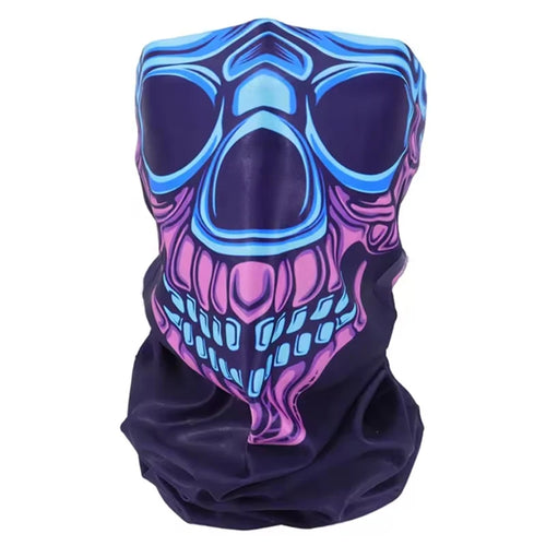 Alien | Gezichtssjaal met neon skull print