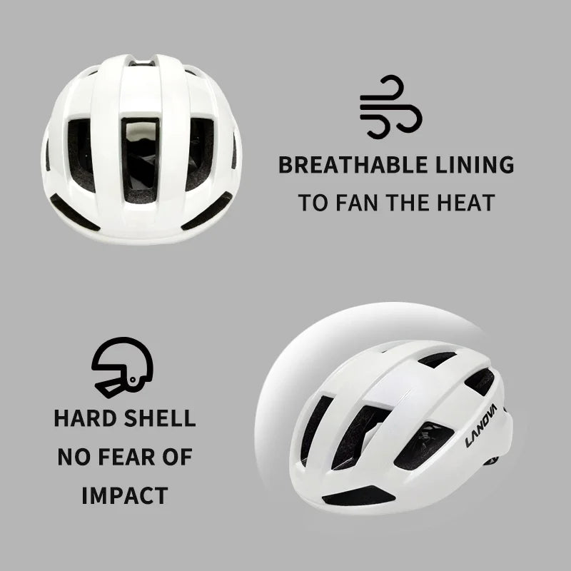 Lars | Fietshelm met LED-achterlicht en ventilatie